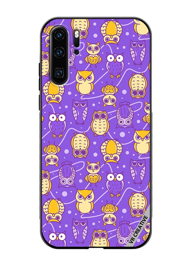 VR CREATIVE Protective Case Cover For Huawei P30 Pro Night Owl Design Multicolour - Image 1