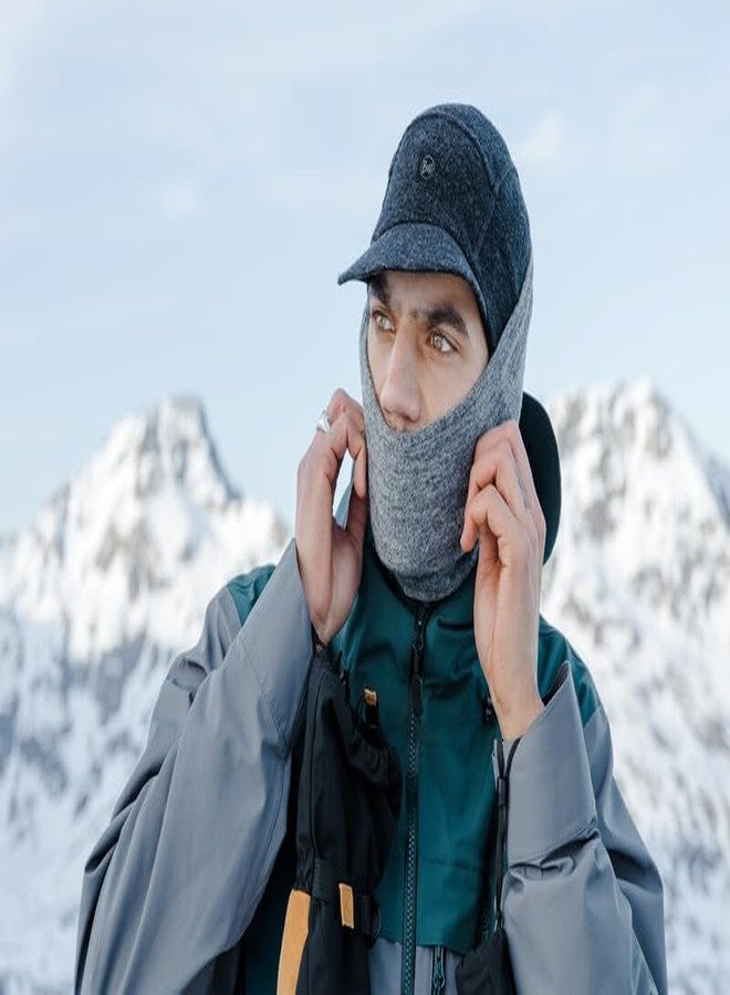 Buff Merino Wool Fleece Neck Gaiter, 100% Ethically Sourced Wool, Versatile, Temperature Regulating Face Mask, Solid Grey, Adult Size - Image 5