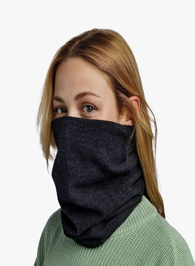 Buff Merino Wool Fleece Neck Gaiter, 100% Ethically Sourced Wool, Versatile, Temperature Regulating Face Mask, Solid Grey, Adult Size - Image 3