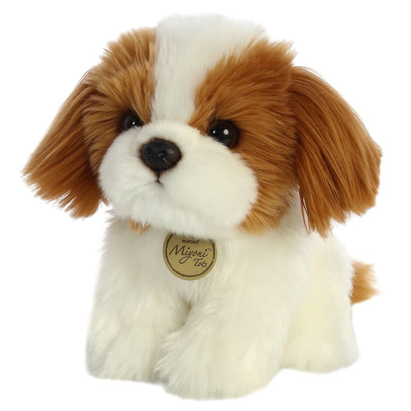 AuroraÂ® Adorable MiyoniÂ® Tots Shih Tzu Pup Stuffed Animal - Lifelike Details Make a Cherished Companion - Perfect for Decorating Bedrooms or Classrooms - Brown 8 Inches - Image 1
