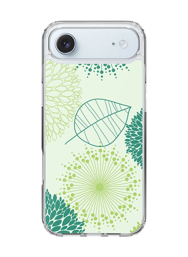 Stylizedd Classic Clear MagSafe Case for iPhone 17 Air , Hybrid Soft Case Flexible Edges Anti Drop TPU PC Gel Thin Transparent Cover [ Designed for iPhone 17 Air ] - Single Leaf Full Print