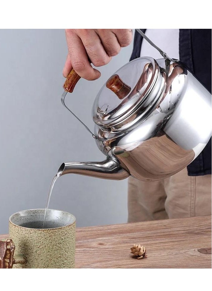 Smart Kitchen Tea kettle Steel medium size 1 liter silver  - Image 4