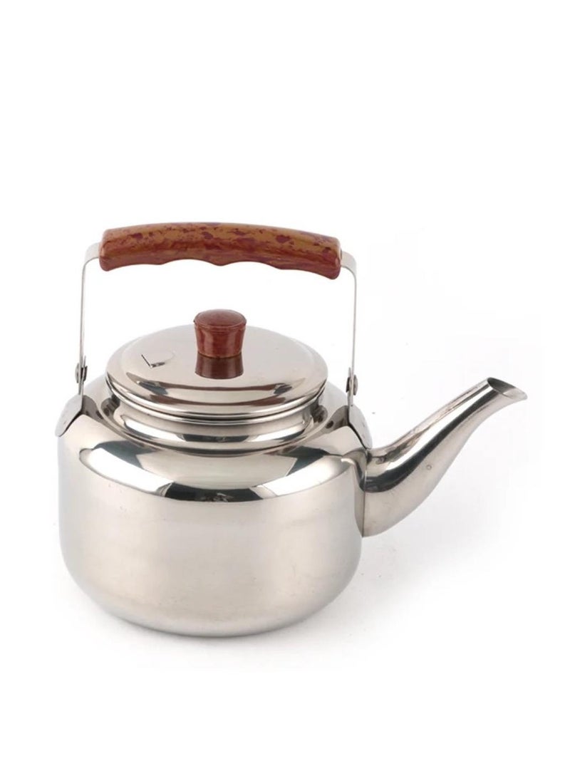 Smart Kitchen Tea kettle Steel medium size 1 liter silver  - Image 1