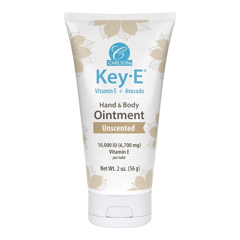 Carlson  KeyE Ointment For Dry  Rough Skin 10000 IU 6700 mg Avocado Coconut Oil Beeswax Vitamin E Unscented 2 oz