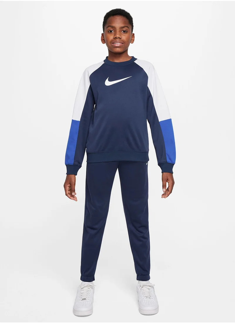 نايكي Kids Dri-Fit Poly Knit Crew Track Suit