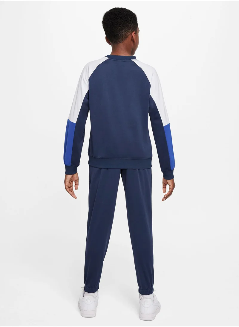 نايكي Kids Dri-Fit Poly Knit Crew Track Suit