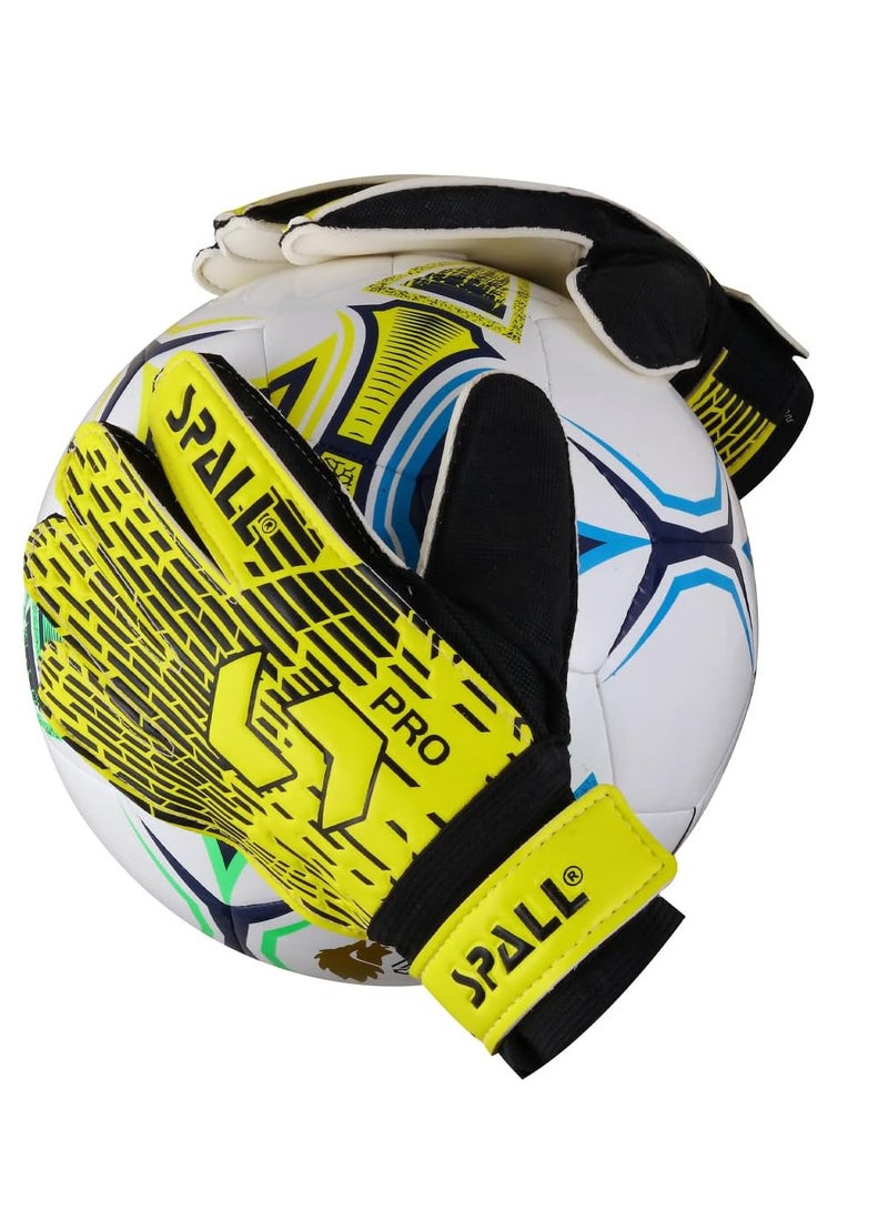 سبال قفازات حارس مرمى للأطفال برباط معصم قابل للتعديل – قفازات كرة قدم احترافية بقبضة قوية ودعم للمعصم للتدريب والمباريات - Image 3