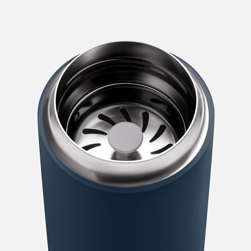 Fellow 16 oz Carter Move Travel Mug - Vacuum-Insulated Stainless Steel Travel Coffee Mug - Coffee Tumbler with Ceramic Interior and Splash Guard - Stone Blue - Image 2