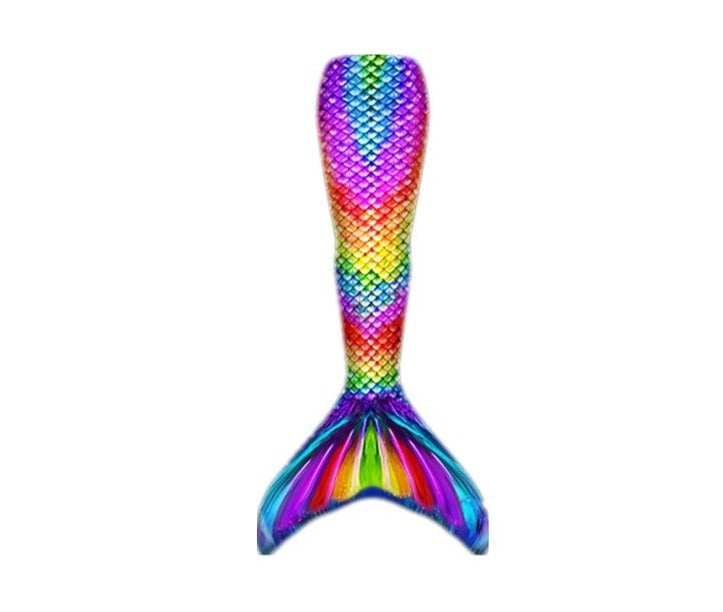 general Kids and Adult Mermaid Tail Swimming Costume Polyester Print Design - Image 1