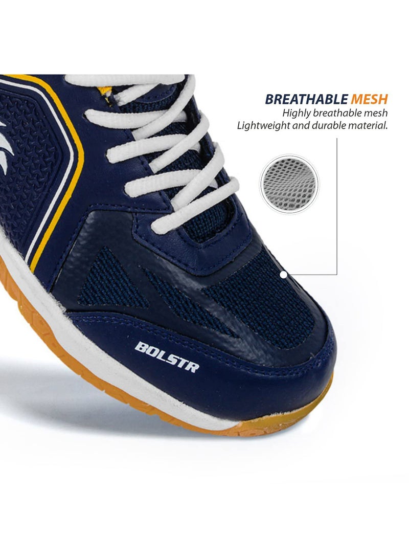 DSC Bolstr Badminton Shoes | Size:10UK/11US/44EU | For Mens & Boys | Material: Thermoplastic Poly (TPU) | Platform Heel | Breathable Mesh |Lightweight and Durable - Image 5