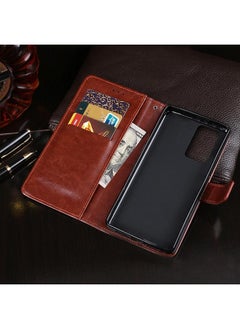 IDEWEI Case For OnePlus 9RT 5G Crazy Horse Texture Leather Phone Case with Holder & Card Slots & Wallet  - Image 4