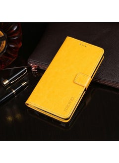 IDEWEI Case For OnePlus 9RT 5G Crazy Horse Texture Leather Phone Case with Holder & Card Slots & Wallet  - Image 1