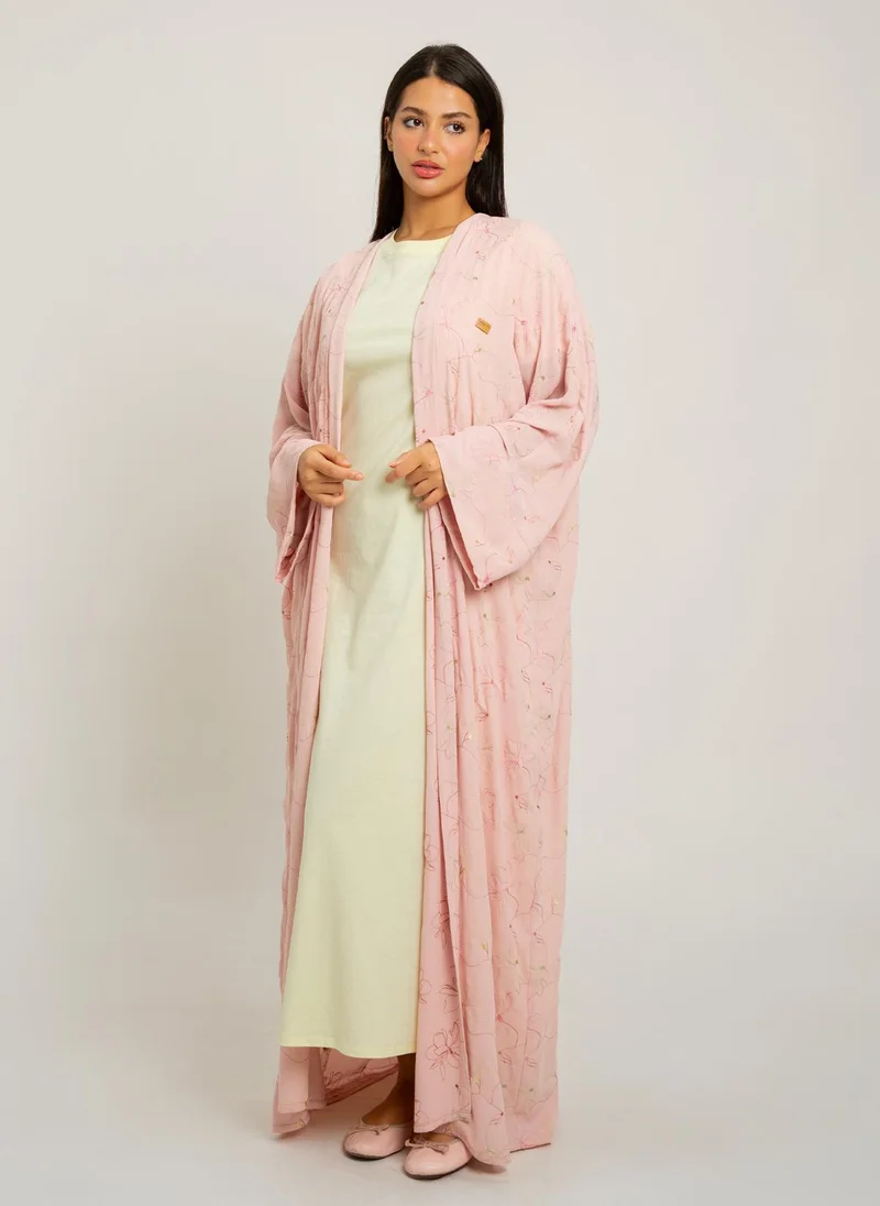 Kaafmeem Lemon Long T-shirt Dress
