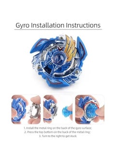 Generic Battling Top Bay Spinning Toys - Bey Burst Spin Toy Booster B-34 Victory Valkyrie/Valtryek Battle Metal Fusion Starter Fight with DB B-184 Left Right Spin Launcher Toy (B-34)  - Image 5