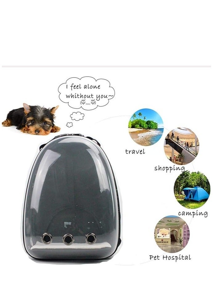 Breathable Portable Pet Carrier Bag Outdoor Travel Puppy Cat Bag Transparent Space Pet Backpack Multicolour - Image 2