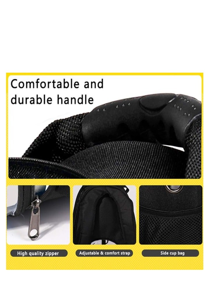 Breathable Portable Pet Carrier Bag Outdoor Travel Puppy Cat Bag Transparent Space Pet Backpack Multicolour - Image 5