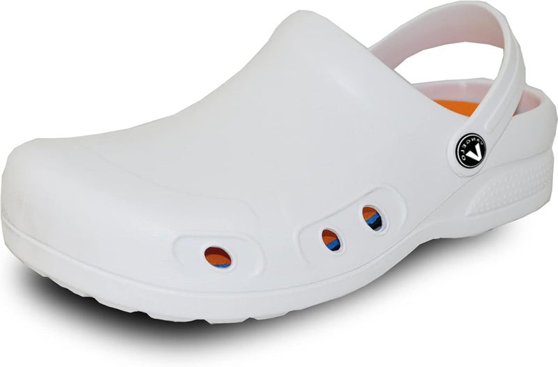 VANGELO Professional Slip Resistant Clog Men Work Shoe Nurse Shoe Chef Shoe Black White Lime Multi Colors -Order One Size Up - Image 1
