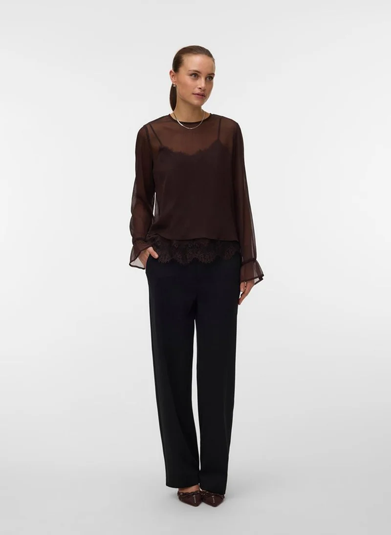 Vero Moda VMLALIE Long Sleeve Lace Top Woven