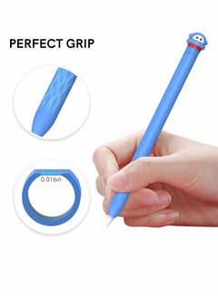 Y&D Protective Case for Apple Pencil 2nd Generation, Cute Soft Silicone Cartoons Cover Sleeve Accessories Compatible Generation (Blue)  - Image 2