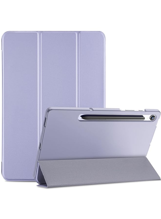 Procases Smart Case For Galaxy Tab S9 Fe 5G 10.9 Inch Sm X510 X516 Slim Stand Tri Fold Hard Shell Protective Tablet Cover Translucent Back Case Support S Pen Charging Auto Wake Sleep Lavender - Image 1