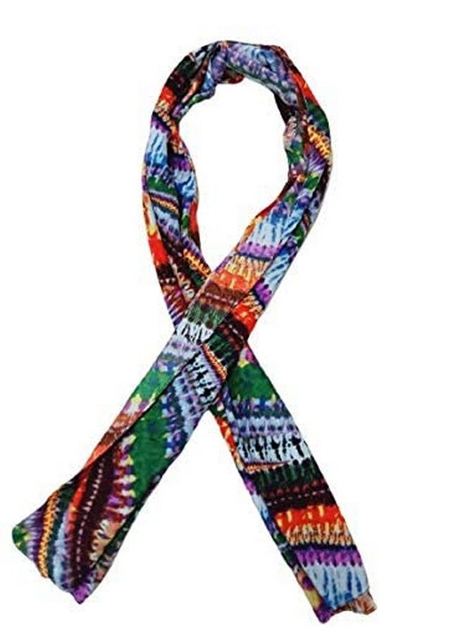 FLIHAUT Women Chiffon Georgette Printed Scarf Scarves Stole (50 x 172 Cms) Combo Pack of 3- Multicolor - Image 4