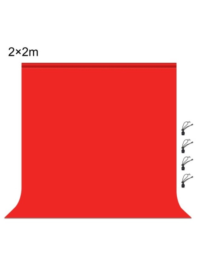 PULUZ PULUZ 2m x 2m Photography Background Thickness Photo Studio Background Cloth Backdrop(Red)  - Image 1