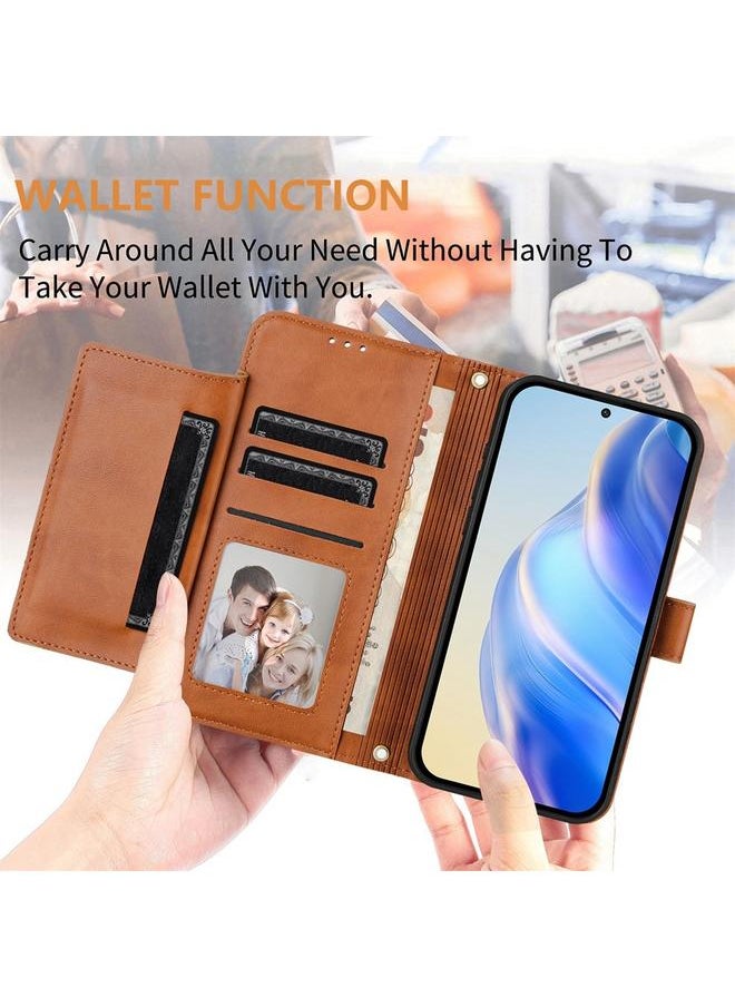 Zaboon Case For Honor X9c Global Multi-Card Slots Zipper Wallet Leather Phone Case  - Image 4