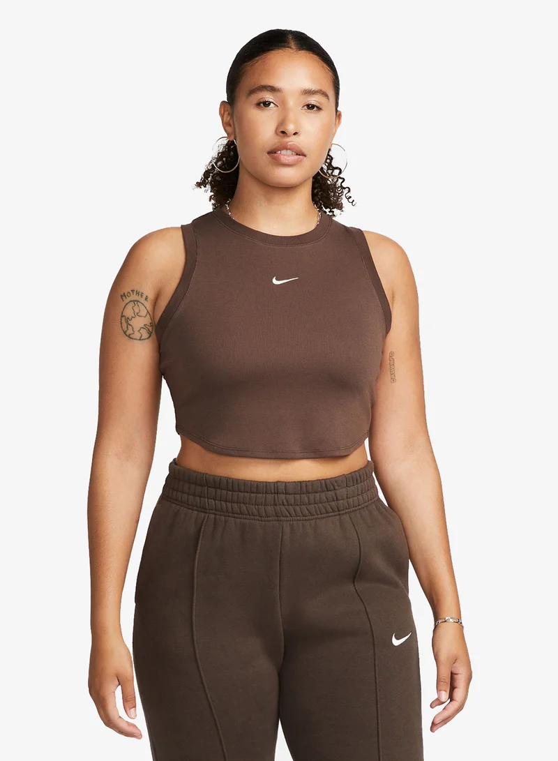 Nike Nsw Essential Ribbed Cropped Tank