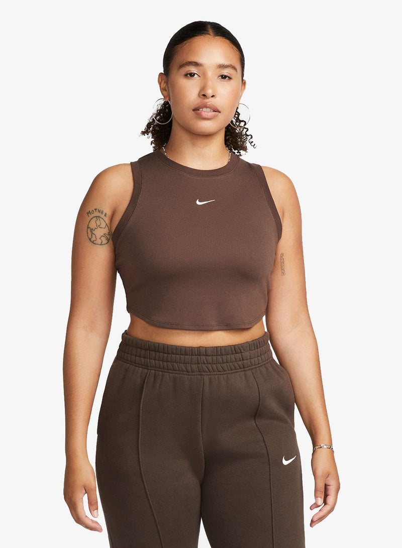 Nike Nsw Essential Ribbed Cropped Tank - Image 1