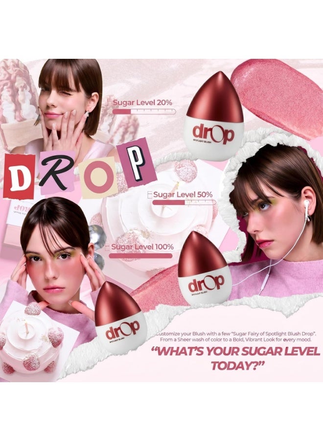 MIGUHARA Spotlight Blush Drop (Sugar Fairy) – Luminous Rosy Liquid Blush – Skincare-Infused Hydrating Formula for a Natural Glow – Vegan, Buildable Color for All Skin Types (1.01 fl oz) - Image 3