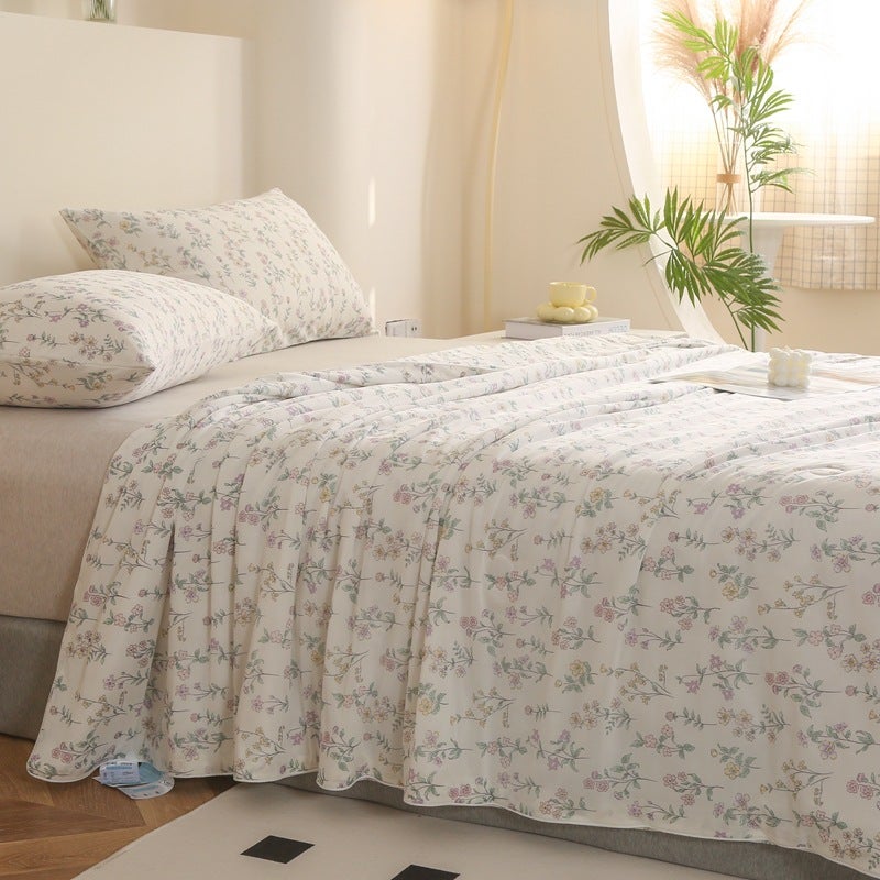 Class A Cool Silk Ice Cream Summer Cool Quilt Air Conditioning Quilt Summer Quilt Washable Machine Washable Summer Ice Silk Thin Quilt - Image 3