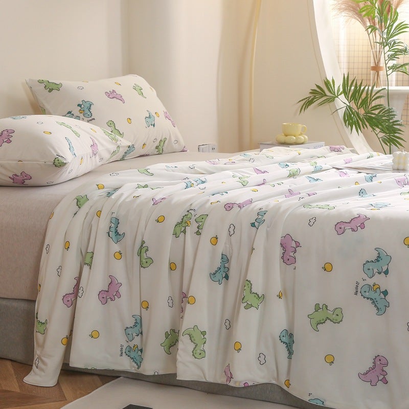 Class A Cool Silk Ice Cream Summer Cool Quilt Air Conditioning Quilt Summer Quilt Washable Machine Washable Summer Ice Silk Thin Quilt - Image 4