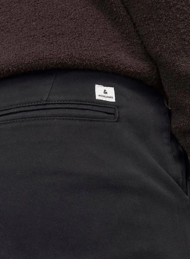 جاك اند جونز بنطال سادة بطول الكاحل وقصة سليم فت