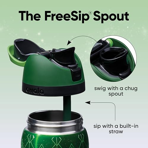 Owala Wicked FreeSip Insulated Stainless Steel Water Bottle with Straw for Sports and Travel BPAFree Sports Water Bottle 32 oz Elphaba Green - Image 3
