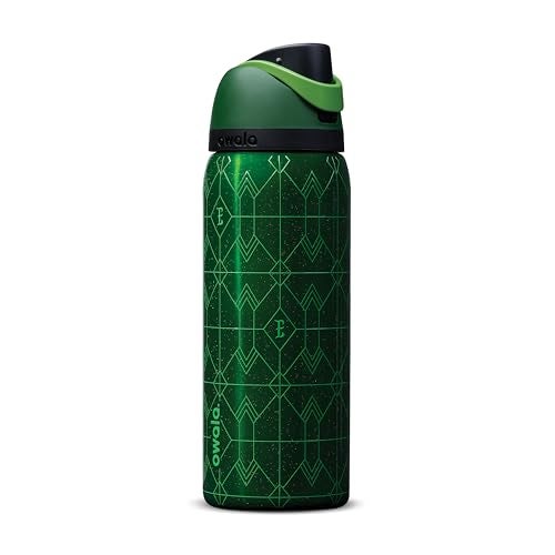 Owala Wicked FreeSip Insulated Stainless Steel Water Bottle with Straw for Sports and Travel BPAFree Sports Water Bottle 32 oz Elphaba Green - Image 1