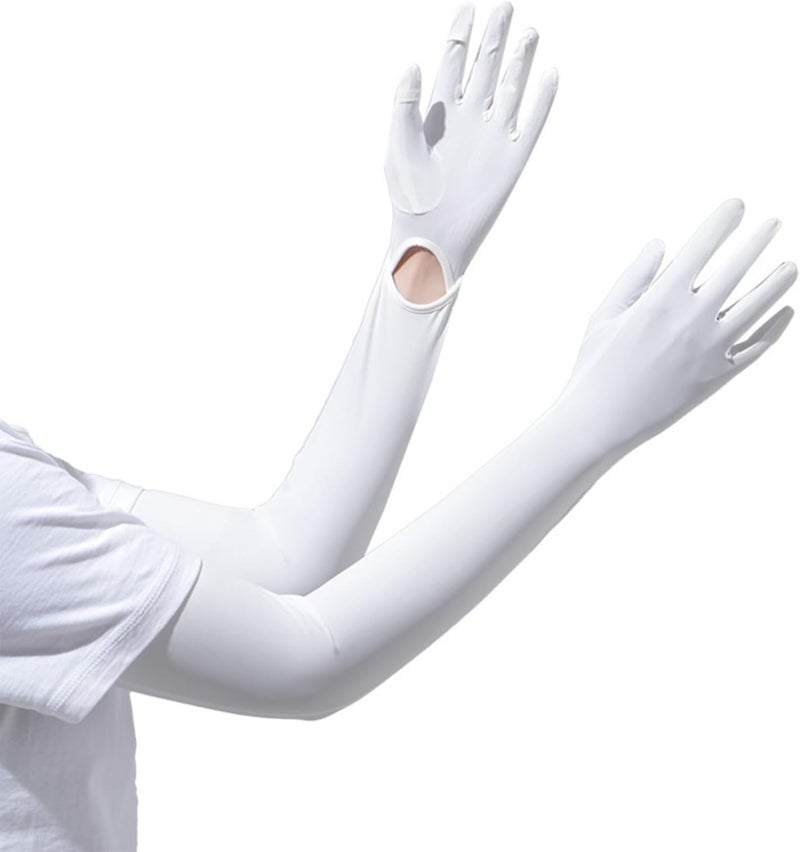 JDLYEVER Sun Protection Gloves – Lightweight Summer UV Protection Arm Sleeves for Women – Touchscreen Compatible UPF 50+ Sunblock Gloves – Ideal for Cycling, Golf, Driving, Hiking - Image 1