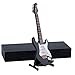 Dselvgvu Wooden Miniature Electric Guitar with Stand and Case Mini Musical Instrument Electric Guitar Replica Collectible Figurines Model Home Decoration Display Ornament Black 709x227x054 - Image 2