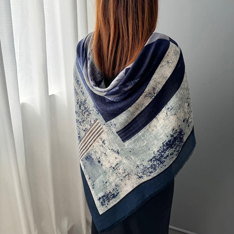 K-Elewon Large Square Scarf 51" Cotton and Linen Scarf Fashion Scarves Hair Wrapping Scarfs Neck Scarves for Women H23-01 - Image 4