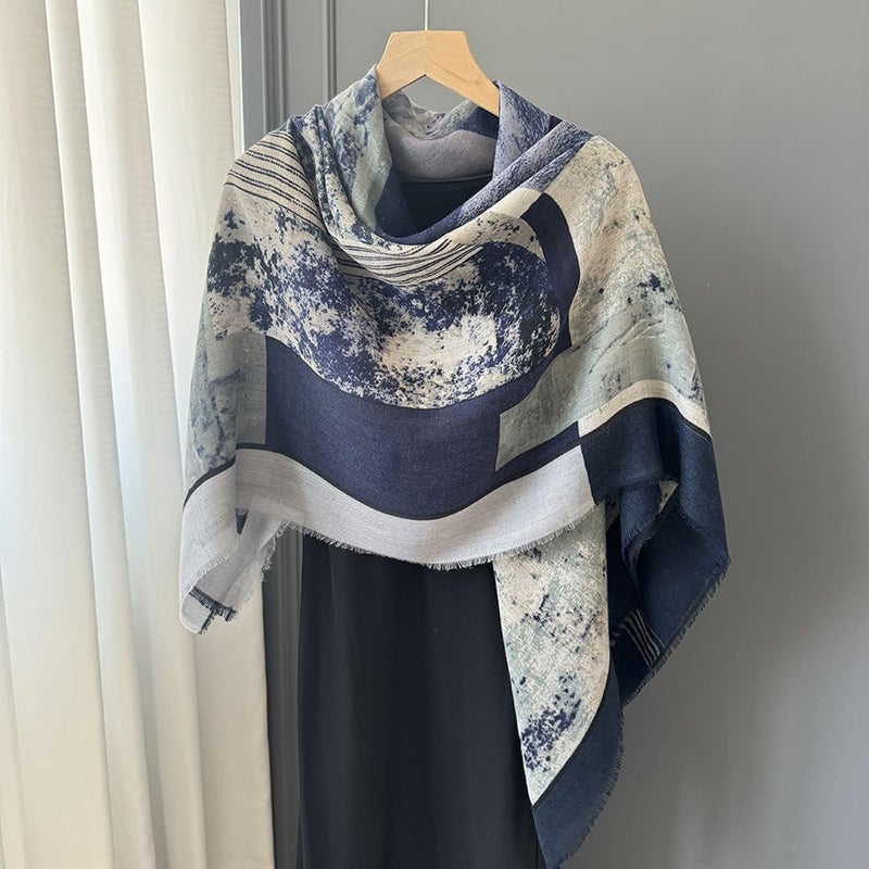 K-Elewon Large Square Scarf 51" Cotton and Linen Scarf Fashion Scarves Hair Wrapping Scarfs Neck Scarves for Women H23-01 - Image 3