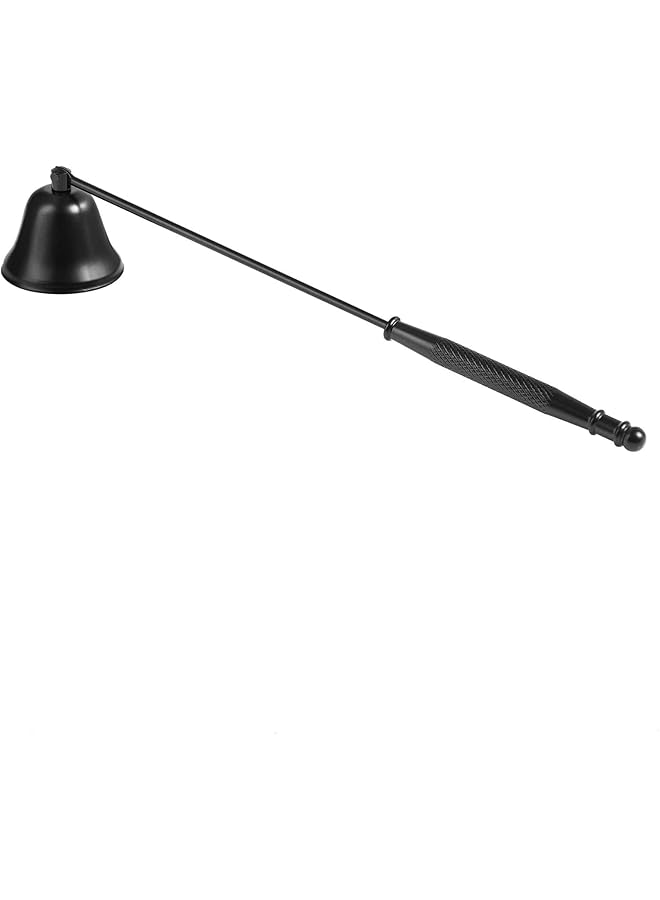 The Bros Candle Snuffer, Candle Snuffer Extinguisher with Long Handle, Polished Stainless Steel Wick Flame Snuffer for Putting Out Candle Flame Safely, Black Candle Snuffers Accessory for Candle Lovers - Image 1