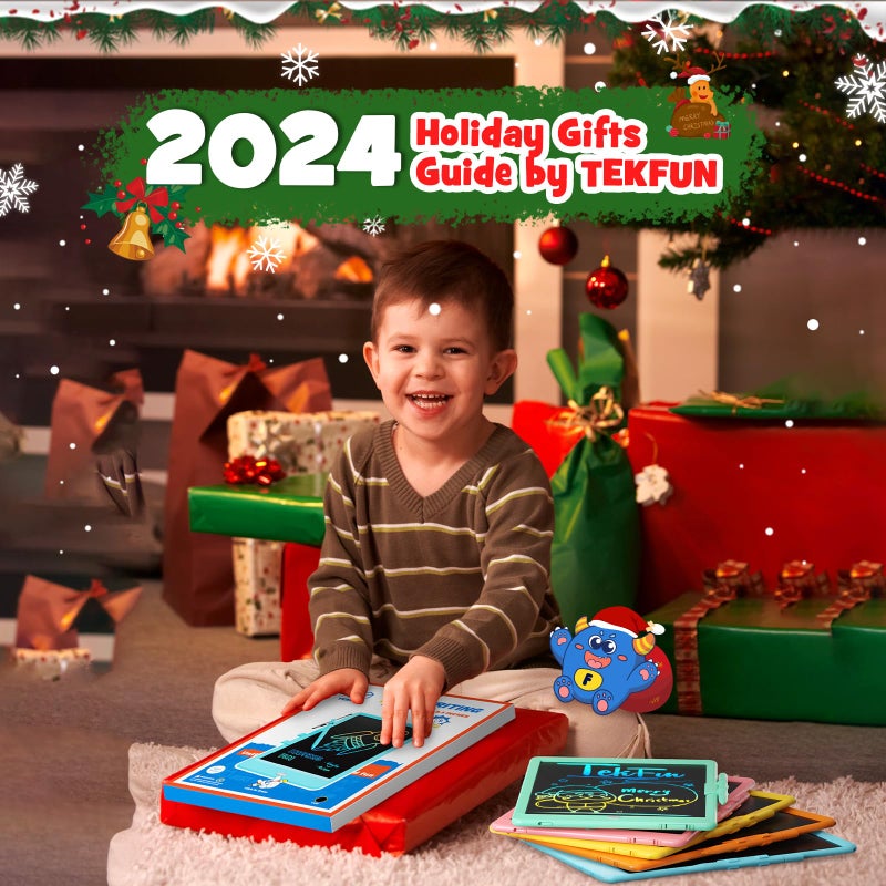 TEKFUN LCD Writing Tablet for Kids Boys Toys, 12 Inch Erasable Doodle Board Colorful Drawing Pad, Board Games Outdoor Travel Toys Gifts for Toddlers Boys Adults (Green) - Image 2