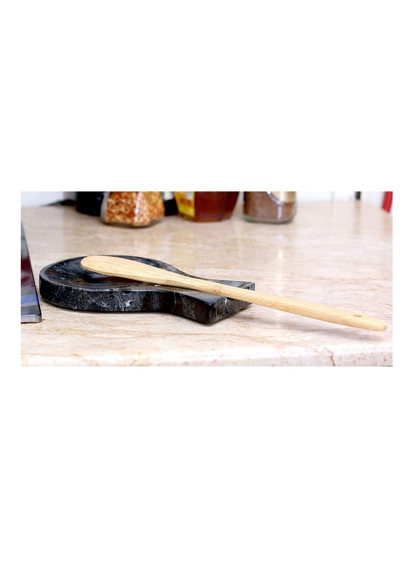 RADICALn RADICALn Spoon Rest Black Handmade Marble Big Utensils Organizer Kitchen Storage Accessories  - Image 5