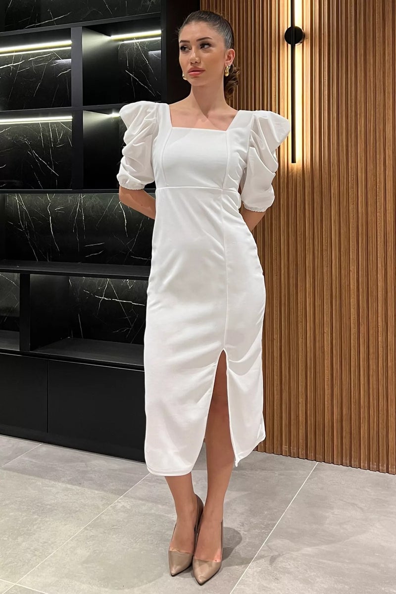 Gülseli Puff Sleeve Midi Dress  - Image 2