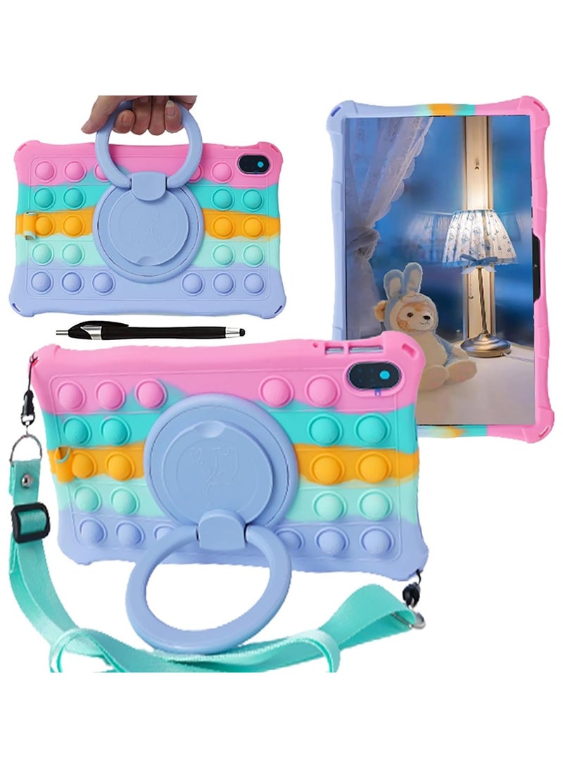 VKL Case Compatible with HONOR Pad 8 12 inch 2022 Released (HEY-W09),with 360 Rotating Handle Stand Case Shockproof Cover with Shoulder Strap/Pencil Holder/Stylus, Color-1 - Image 1