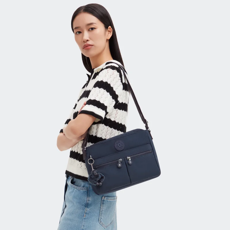 kipling New Angie Small Female Crossbody Bag - Blue Bleu 2