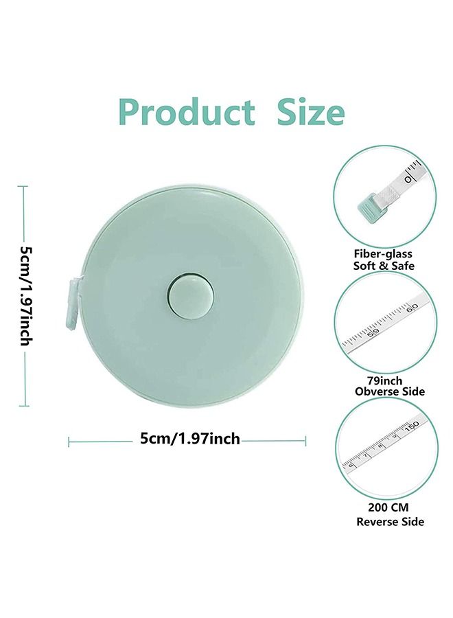 Umiwin 2 Pcs Tape Measure For Body Measuring, 60 inch Measuring Tape For Body Cloth Measurements, Sewing Tailor, Double Scale Soft Tape Measure, Retractable Fabric Tape Measure - Image 2