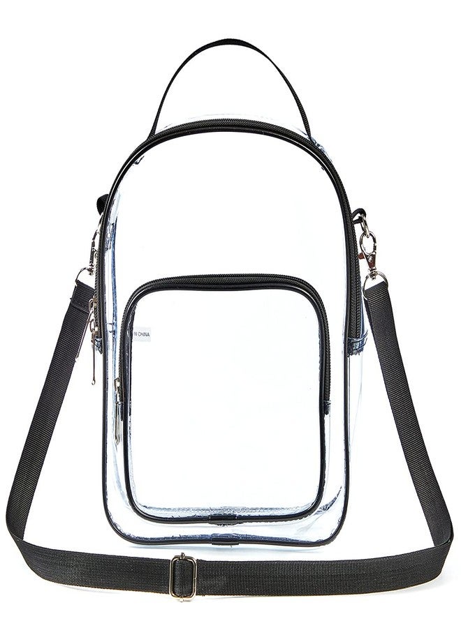 Edraco Clear Crossbody Purse Bag, Stadium Approved Clear Tote Bag with Strap for Concert, Sports Games One Size - Image 5