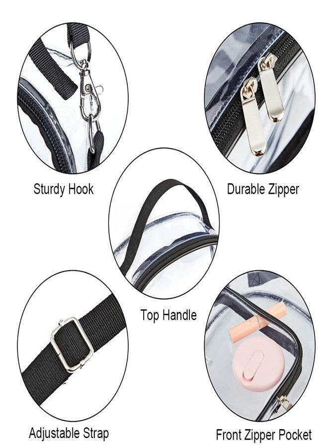 Edraco Clear Crossbody Purse Bag, Stadium Approved Clear Tote Bag with Strap for Concert, Sports Games One Size - Image 4