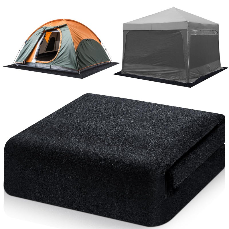 Tinideya حصيرة أرضية لتخزين الأدوات الخارجية 65 × 49 قدم مقاومة للماء وغير قابلة للانزلاق قابلة للغسل بساط خيمة للتخييم لوازم تخزين الحديقة