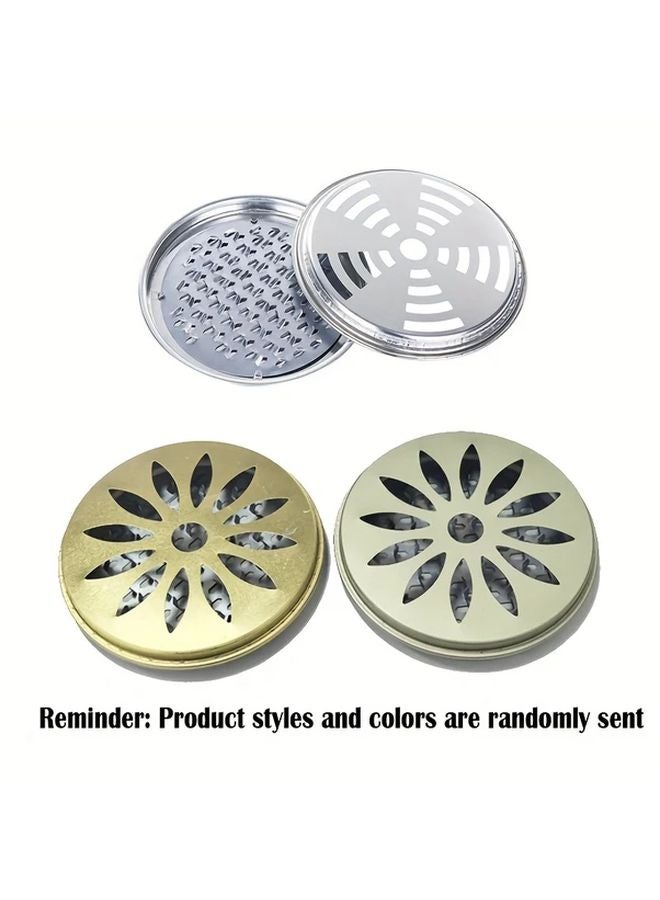 2pcs Large Mosquito Coil Holder With Cover Portable Serrated Ash Tray Set - Image 5